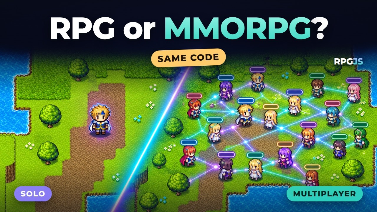 Build an RPG Once, Run It as an MMORPG | RPGJS Explained