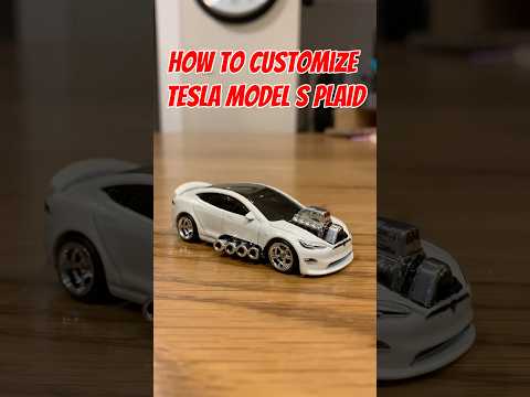 How to CUSTOMIZE HOTWHEELS TESLA MODELS🔥#hotwheels #car #diy#custom#cars#diecast #tesla #v8 #blower