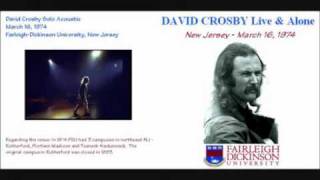 DAVID CROSBY : THE LEE SHORE 1974 ( LIVE )
