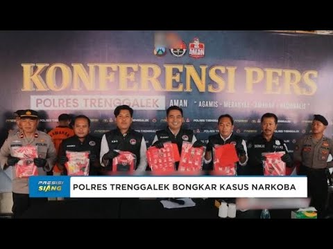 POLRES TRENGGALEK BONGKAR 7 KASUS NARKOBA DALAM DUA 2 BULAN