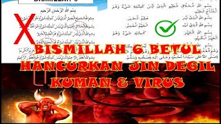Download lagu Bacaan Betul Bismillah 6 100x Merdu (Penawar Segala Bisa,Hancur Syaitan, Jin, Kuman, Virus, Kanser) mp3