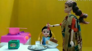 টিনার সকালের রুটিন , putuler Lifestyle Barbie doll