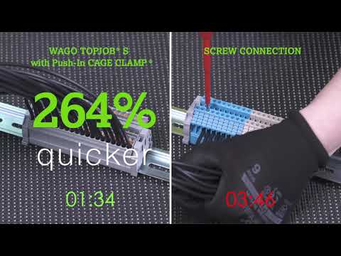 WAGO TOPJOB® S Rail-Mount Terminal Block - Go Screwless Video Time Trials