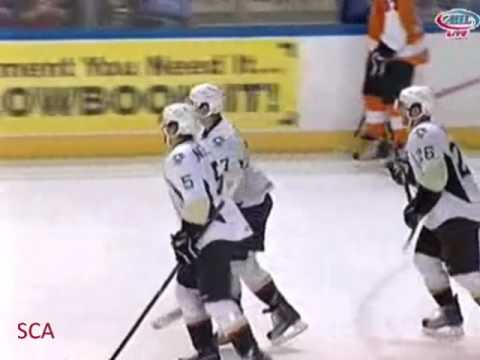 Eric Tangradi goal (6th of the season) [12-28-09]