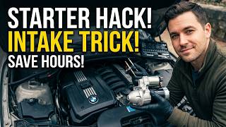 2007–2010 BMW X3 3.0 Starter Replacement DIY (Under Intake Manifold Trick!)