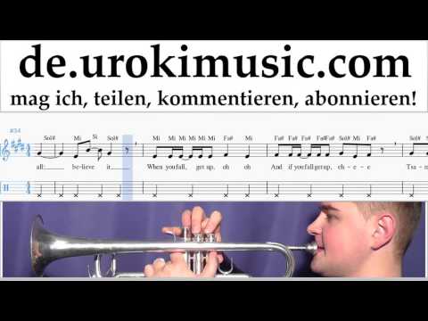 Trompetenunterricht Shakira - Waka Waka Noten Lernen Teil#2 um-995
