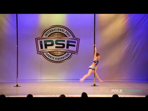 Novice Girl Katja van Houts of the Netherlands - IPSF World Pole Sports Championships 2018