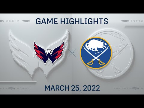NHL Highlights | Capitals vs. Sabres - Mar. 25, 2022