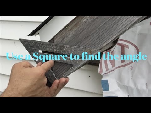 How to find the angle of a rafter with a speed square ( check the description for the whole process)
