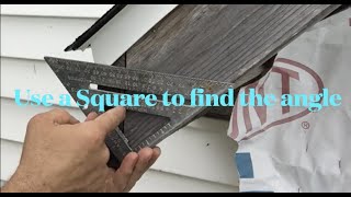 How to find the angle of a rafter with a speed square ( check the description for the whole process)