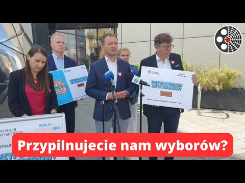 Sławomir Nitras pokazuje 'Pilnujemy Wyborów' i wzywa do mobilizacji