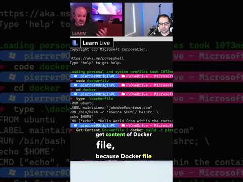 Understanding Dockerfile core concepts on Learn Live