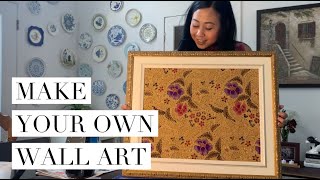 DIY Wall Art | Batik Wall Art | Indonesian Fabric