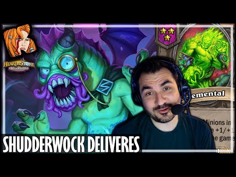 SHUDDERWOCK DELIVERS IN THE END! - Hearthstone Battlegrounds