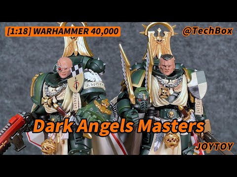 Joytoy Warhammer 40K, Dark Angels, Master with Power Fist & Master Lazarus, 1/18 scale action figure