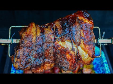 How To Rotisserie a Pork Shoulder