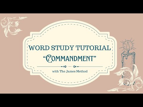 Word Study Tutorial