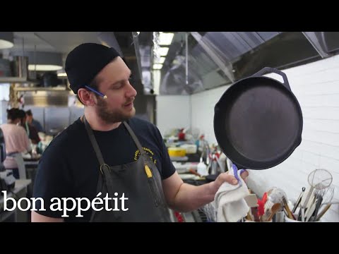 How to Clean a Cast-Iron Skillet with Brad | Bon Appétit
