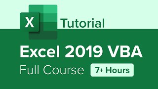 Excel 2019 VBA Full Course Tutorial (7+ Hours)