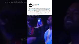 Kim Kardashian caught Kanye West staring at Rihanna during her VMA performance 😭 #KimKardashian