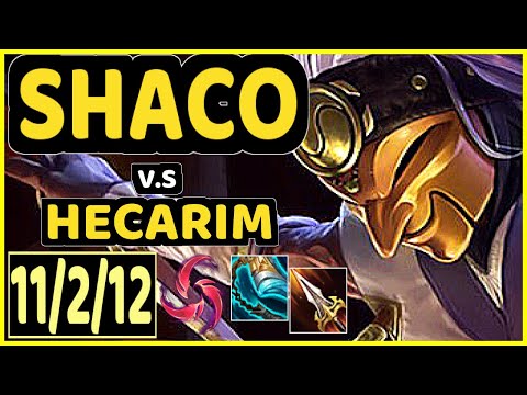 SHACO vs HECARIM - 11/2/12 KDA JUNGLE CHALLENGER GAMEPLAY - EUW