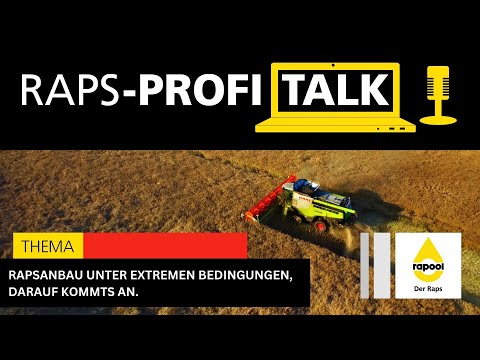 Raps-Profi-Talk 2025 in Magdeburg: Rapsanbau unter extremen Bedingungen, darauf kommts an.