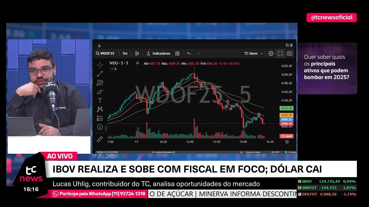 🔴 AO VIVO | ALTA IBOVESPA, DÓLAR MÁXIMA HISTÓRICA, LEILÃO BC, PACOTE FISCAL CÂMARA, TESOURO DIRETO