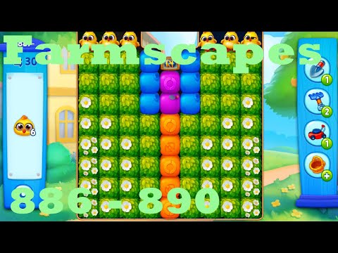 Farmscapes Level 886 - 890 HD Gameplay Walkthrough |  3 - match game | android | ios | pc | app