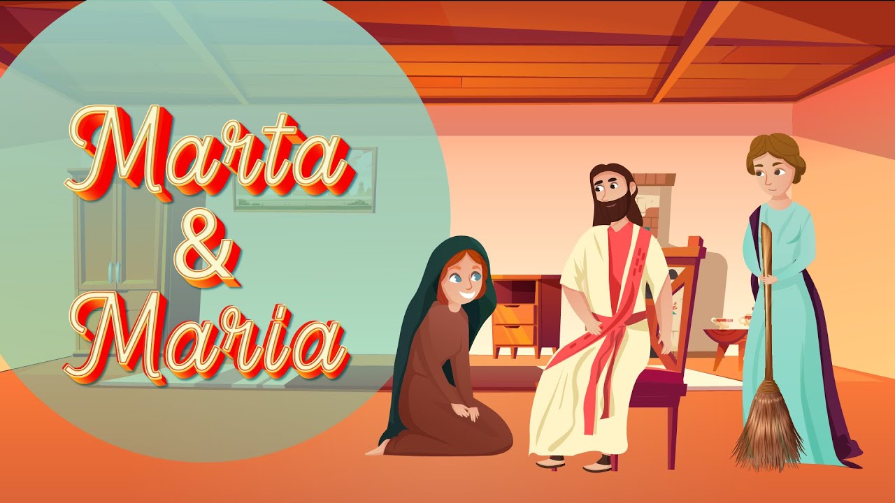 Marta e Maria recebem Jesus em casa