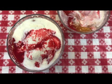HOMESTYLE PEACH MELBA!! RETRO RECIPE!!