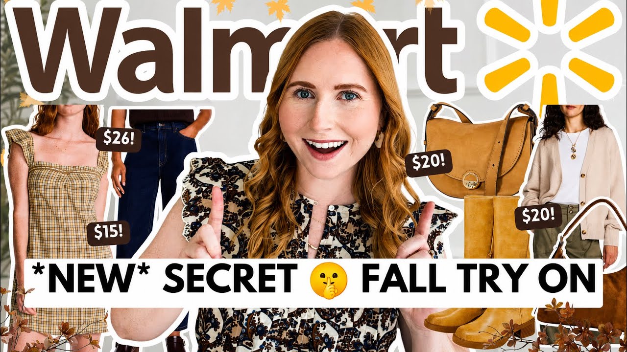 NEW WALMART FALL TRY ON HAUL 🍂 Walmart Launched a Secret Brand?! 👀 Early Fall Outfits #walmarthaul