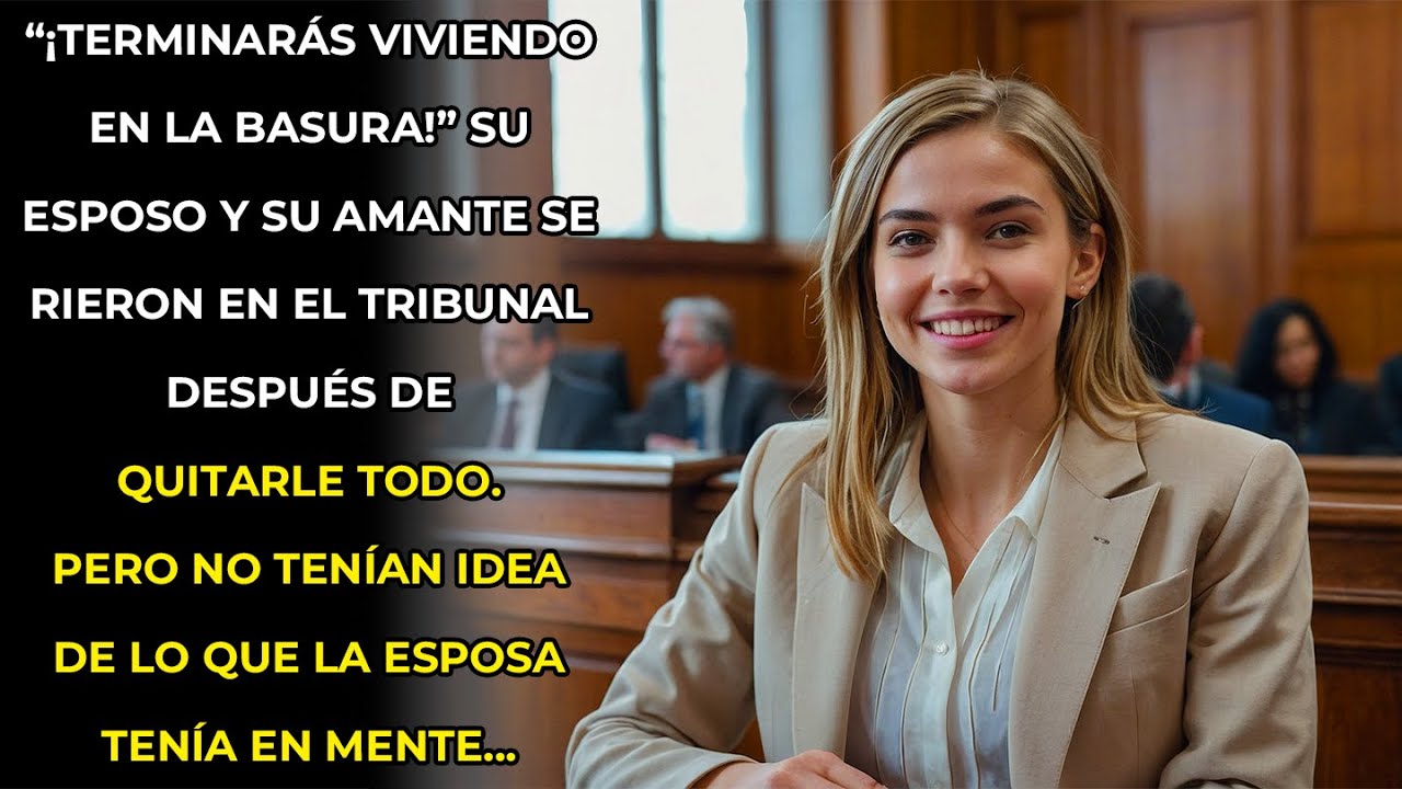 SU ESPOSO Y SU AMANTE SE RIERON EN EL TRIBUNAL DESPUÉS DE QUITARLE TODO. PERO NO TENÍAN IDEA...