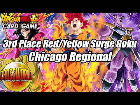 My 3RD PLACE Red/Yellow Surge Goku Deck Profile - Chicago Regional - Dragon Ball Super Card Game