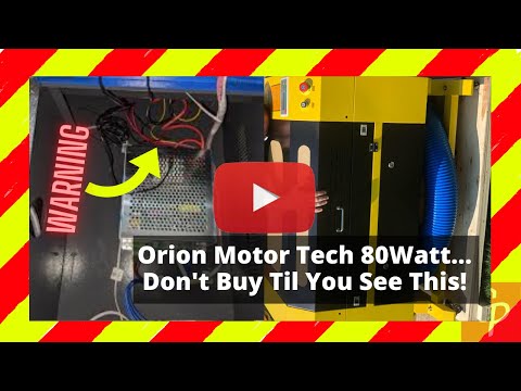 ⚠️WARNING⚠️ Orion Motor Tech 80W CO2 Laser with 2...