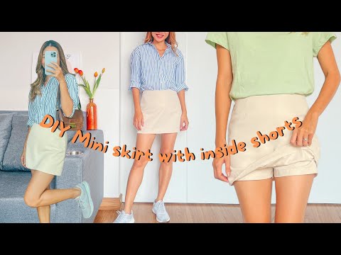 Minirock mit integrierter Shorts zum Selbermachen | Schritt-für-Schritt-Nähanleitung (mit Schnitt...