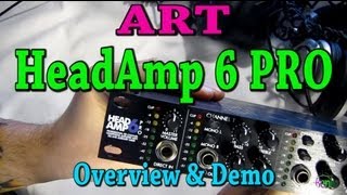 Video thumbnail for ART HeadAmp 6 PRO - Overview and Demo (Headphone Amp) by BenoniStudio