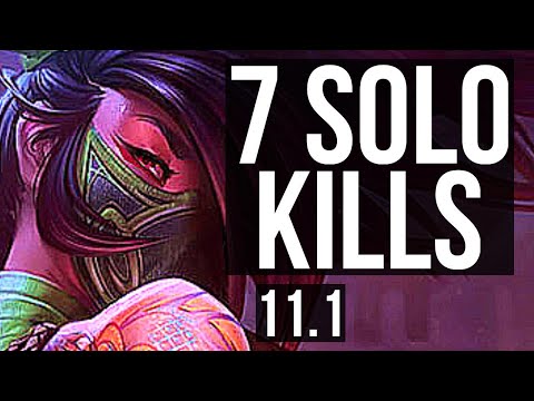 AKALI vs DARIUS (TOP) (DEFEAT) | 7 solo kills, Legendary, 500+ games | EUW Diamond | v11.1
