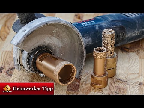 Diamond core drill bit for angle grinders: How and what are they used for?