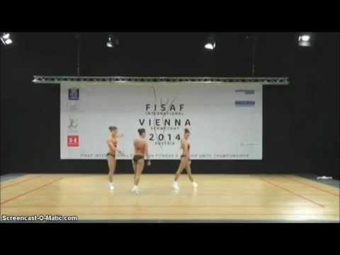 FISAF European Championship Sports Aerobic 2014 - 1st place SENIOR TRIO