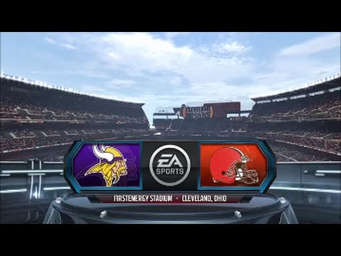 Madden 16 Minnesota Vikings Franchise: [Ep.44] Year 3 Week 2 @ Browns!!