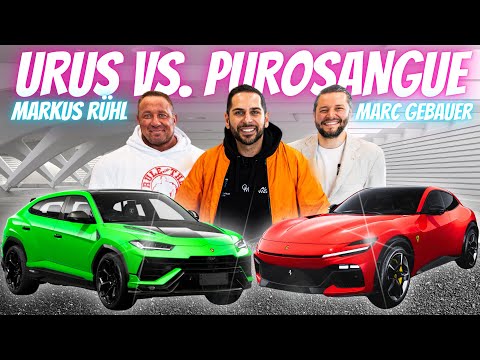 Omid, Markus Rühl und Marc Gebauer in einem Auto🤣Purosangue vs Urus💥Der witzigste Vergleich ever😂