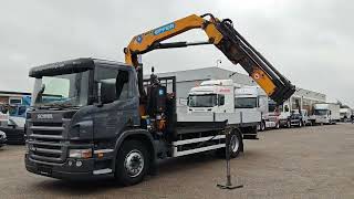 Camion plateau Scania P230 4x2 Daycab Euro 3 - Open Loading Box 5.9M + Effer 115CL/3S | Image 4 - Autoline