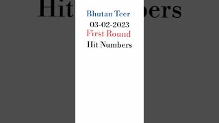 bhutan teer hit number/03/02/202/ bhutan teer target