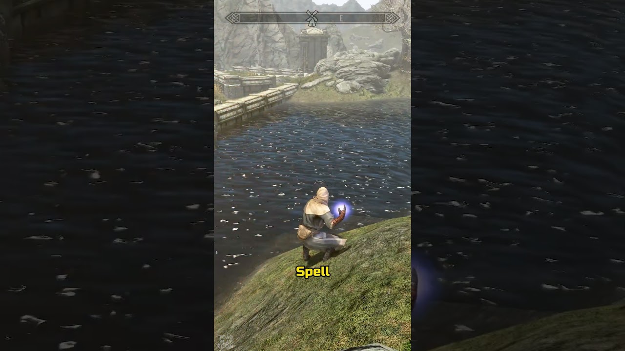 😮How To Get Max Destruction XP Super Fast in Skyrim! #skyrim #gaming #shorts