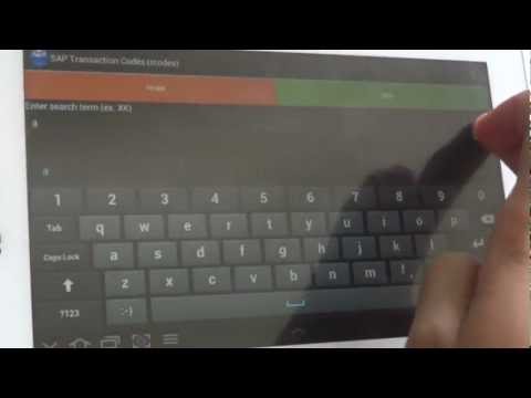 SAP TCodes Instant Search Video