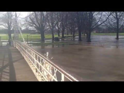 The River Wye in flood - February 2016