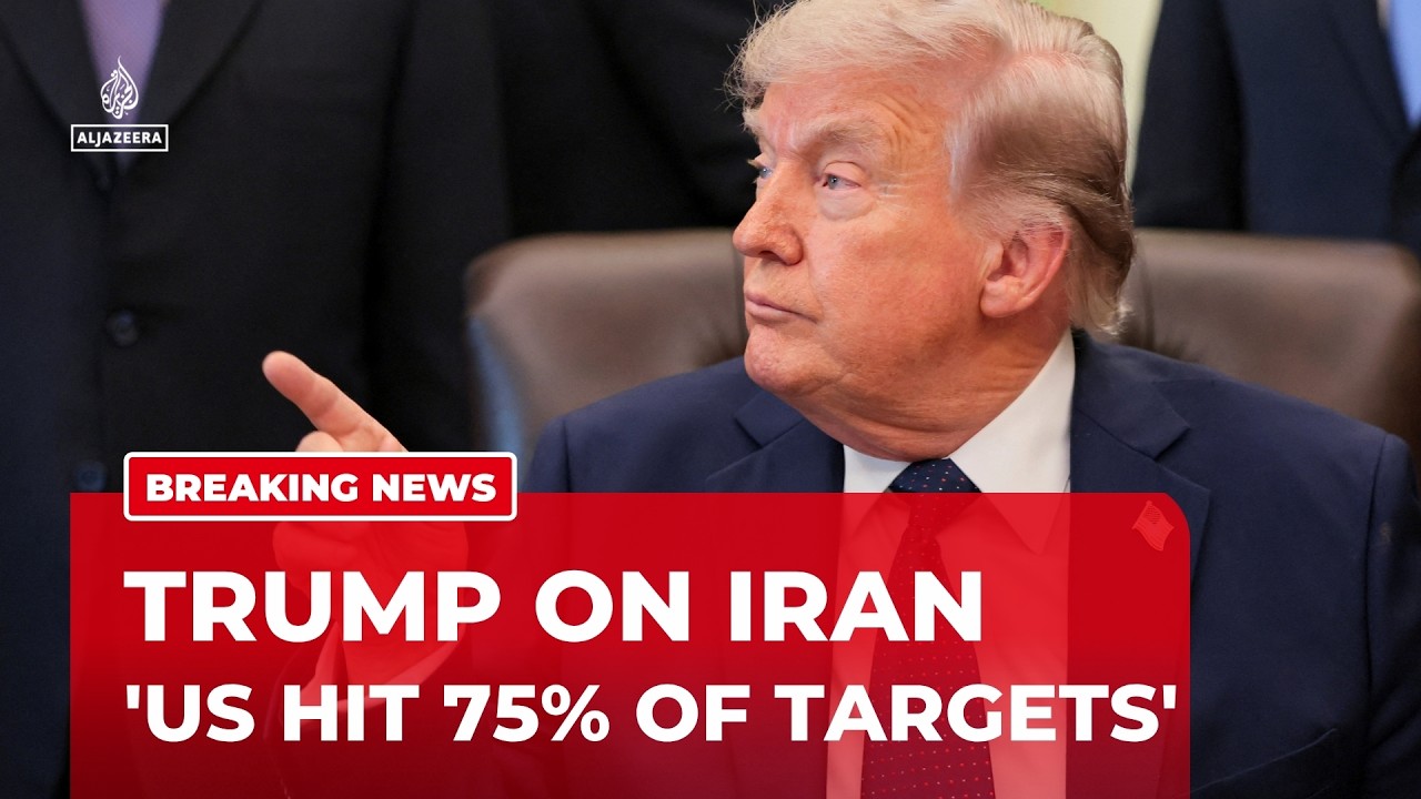 Trump: US hit ‘75 percent’ of targets, rejects quick deal with Iran