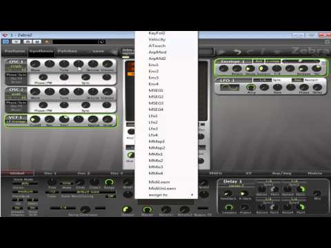 Zebra 2 - Psychedelic Trance Bass 2 - How to Tutorial