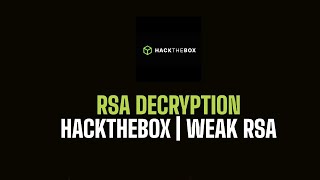 RSA Dercryption with Python | CTF Walkthrough