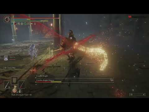 Elden Ring - How to Easily Defeat Crucible Knight Ordovis (Duo) - Auriza Hero's Grave